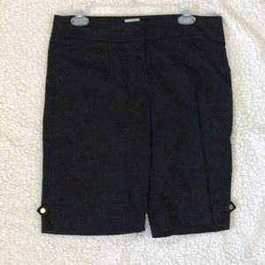 NWOT Cache Black Bermuda shorts 6